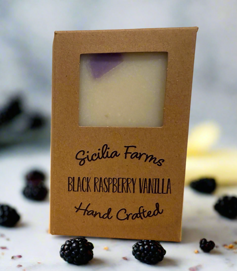 Handcrafted Black Raspberry Vanilla Soap