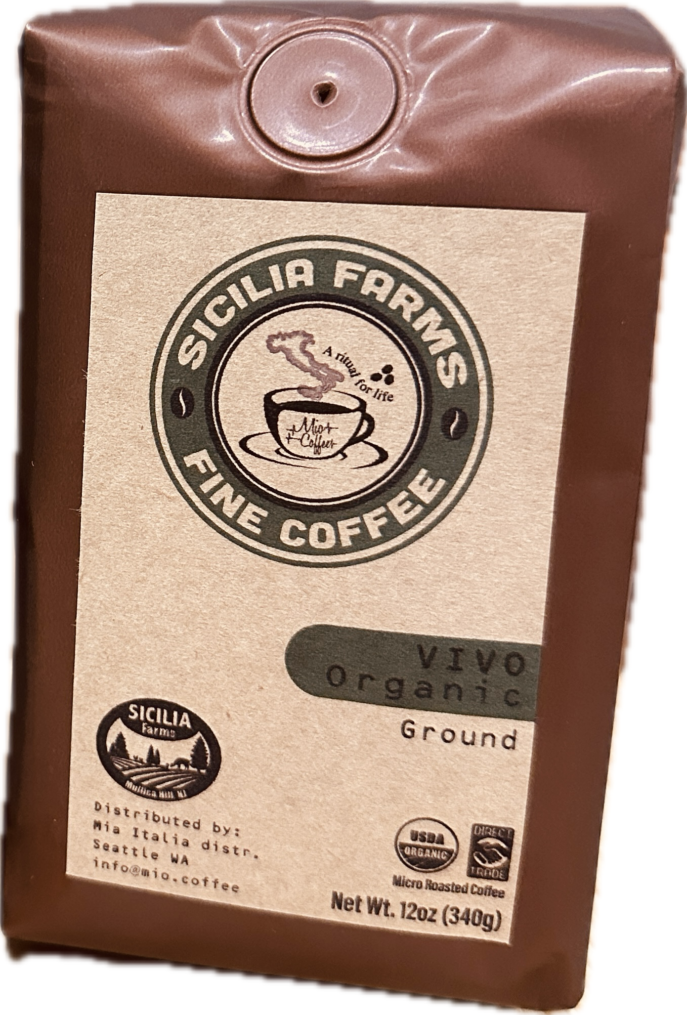 Organic Vivo Coffee 12oz