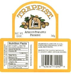Trappist Apricot Pineapple Preserve