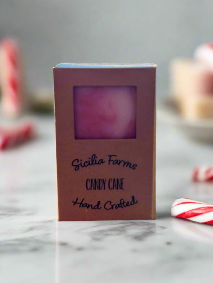 Handcrafted Candy Cane Soap