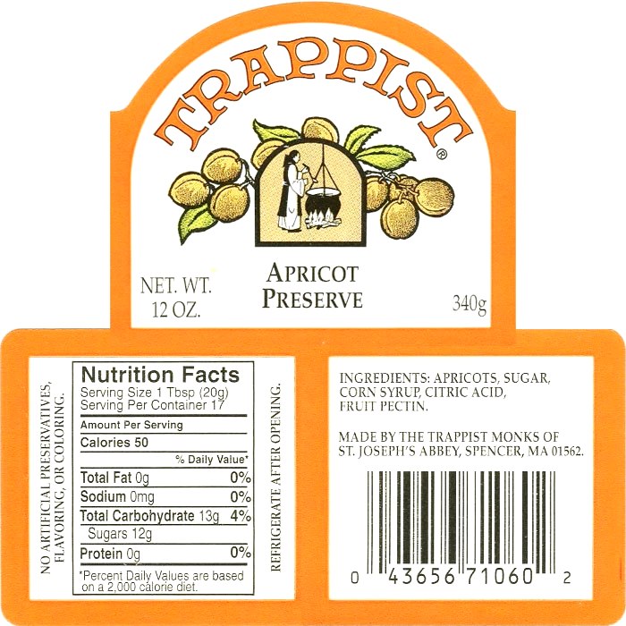 Trappist Apricot Preserve