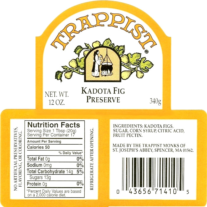 Trappist Kadota Fig Preserve