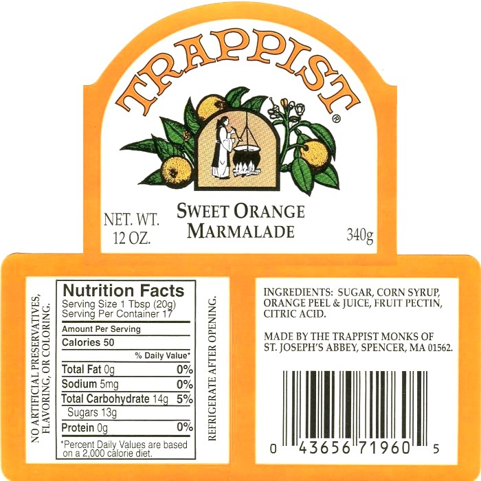 Trappist Sweet Orange Marmalade