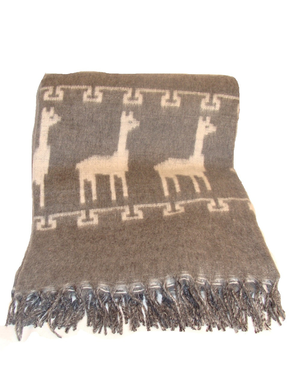 Brushed Alpaca Reversible Throw