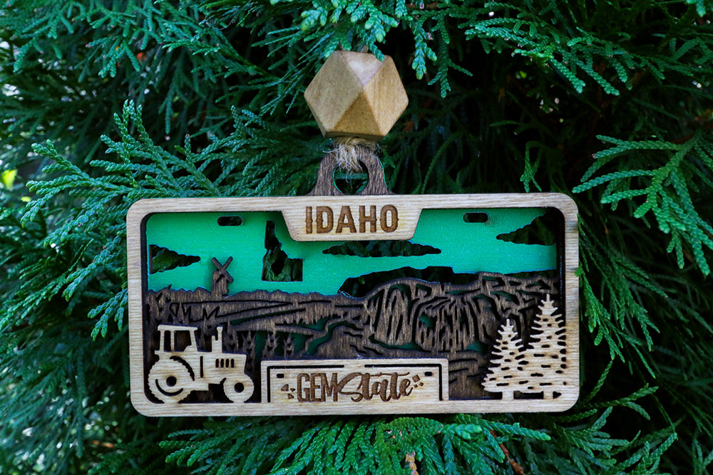 50 States Wooden Ornaments