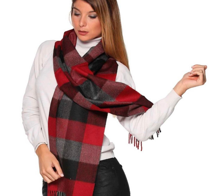 Woven & Brushed Buffalo Baby Alpaca Scarf