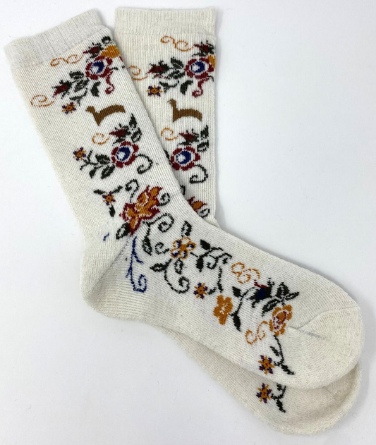 Praire Floral Alpaca Socks