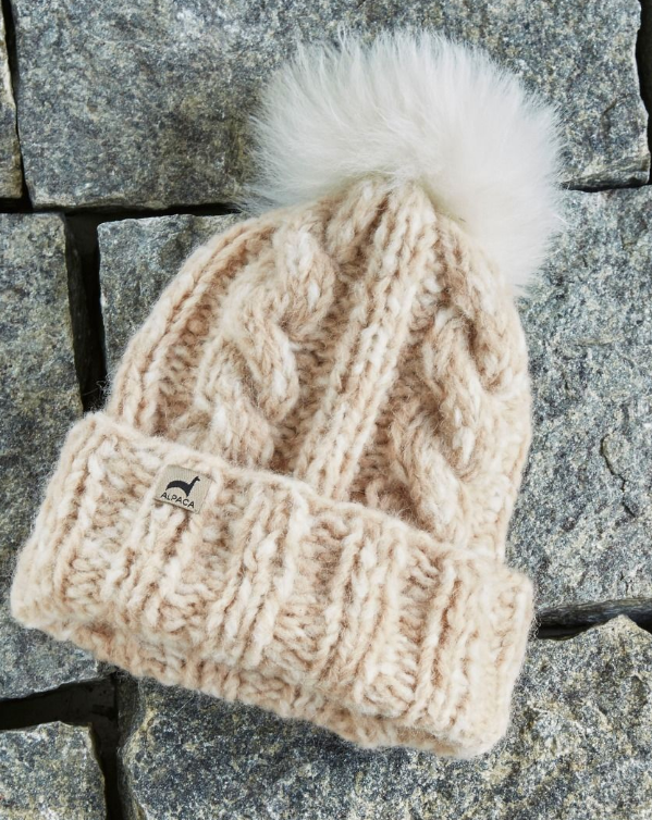 MARSHMALLOW TRENZA ALPACA HAT