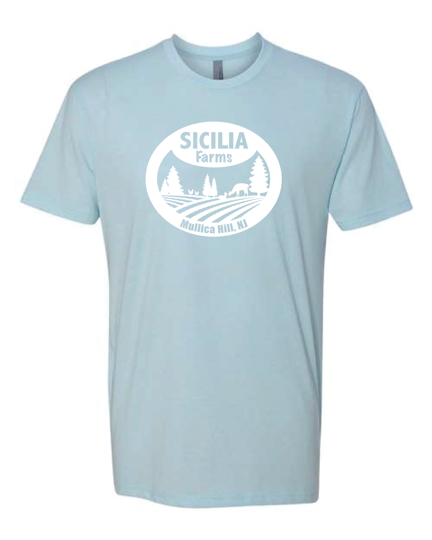 Sicilia Farms White Logo - Premium CVC T-Shirt