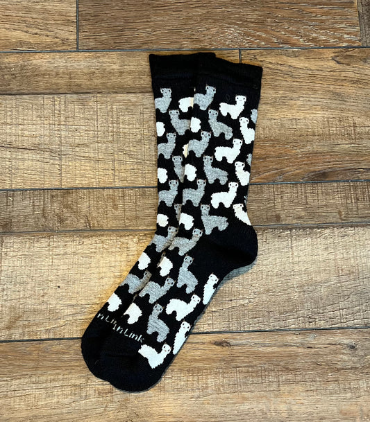 Alpaca Motif Casual Sock