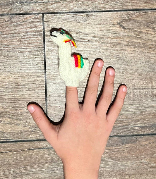 Alpaca Finger Puppet