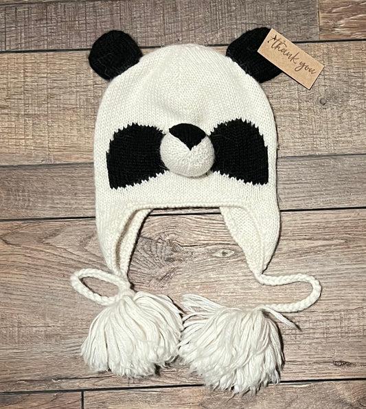 Panda Alpaca Kids Hat