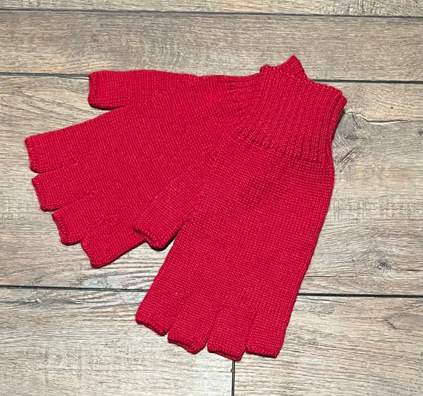 Unisex Alpaca Half Finger Gloves