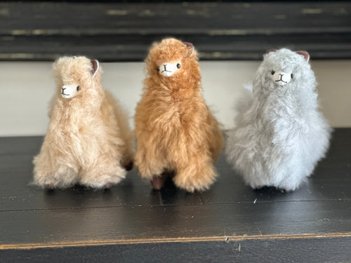 Alpaca Fur Stuffed Standing