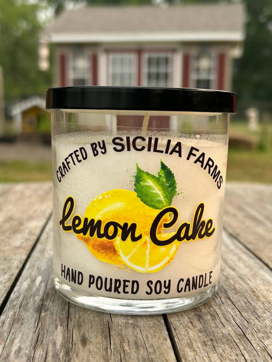 Sicilia Farms Lemon Cake Soy Candle