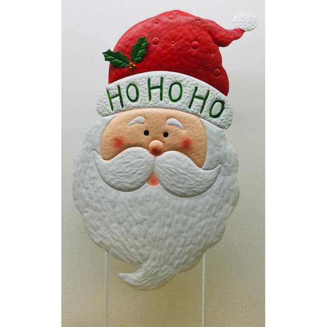 30x15 Santa Head on two poles