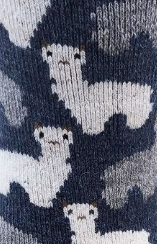 Alpaca Motif Casual Sock