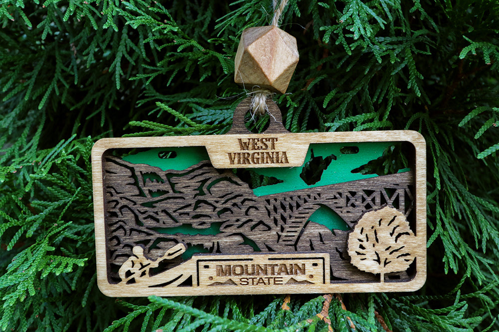 50 States Wooden Ornaments