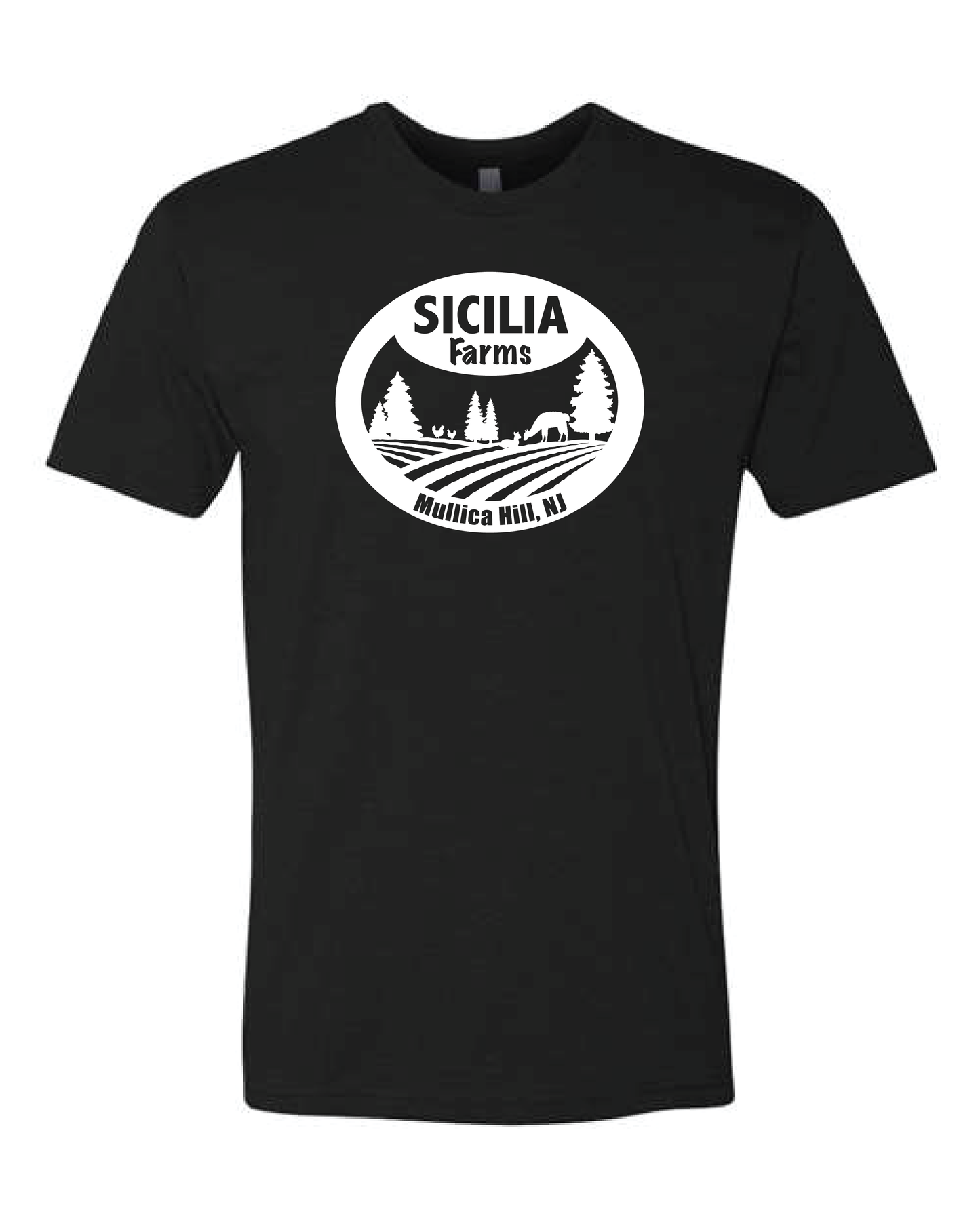 Sicilia Farms White Logo - Premium CVC T-Shirt