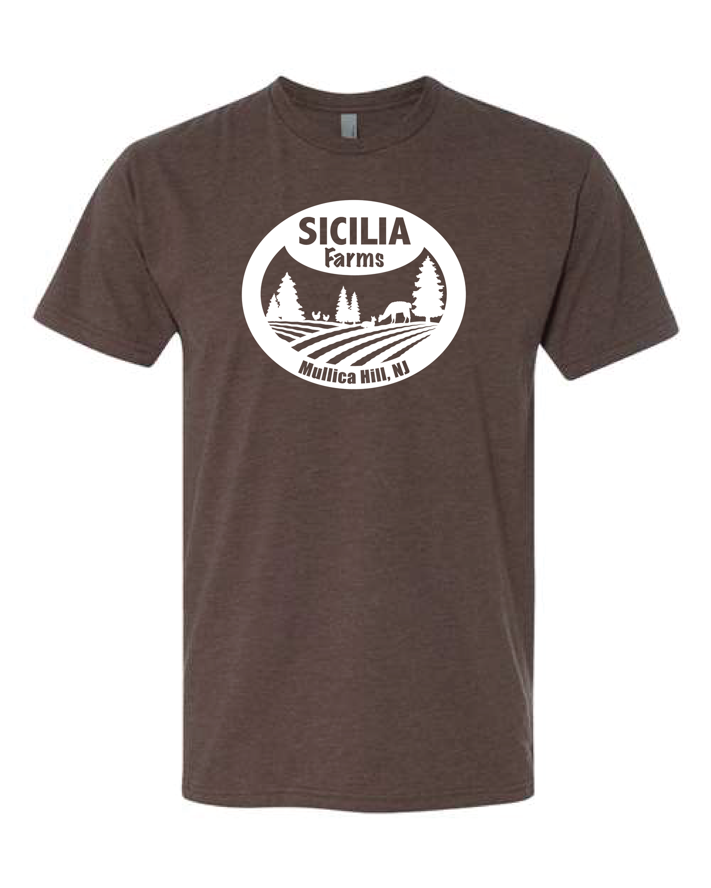 Sicilia Farms White Logo - Premium CVC T-Shirt