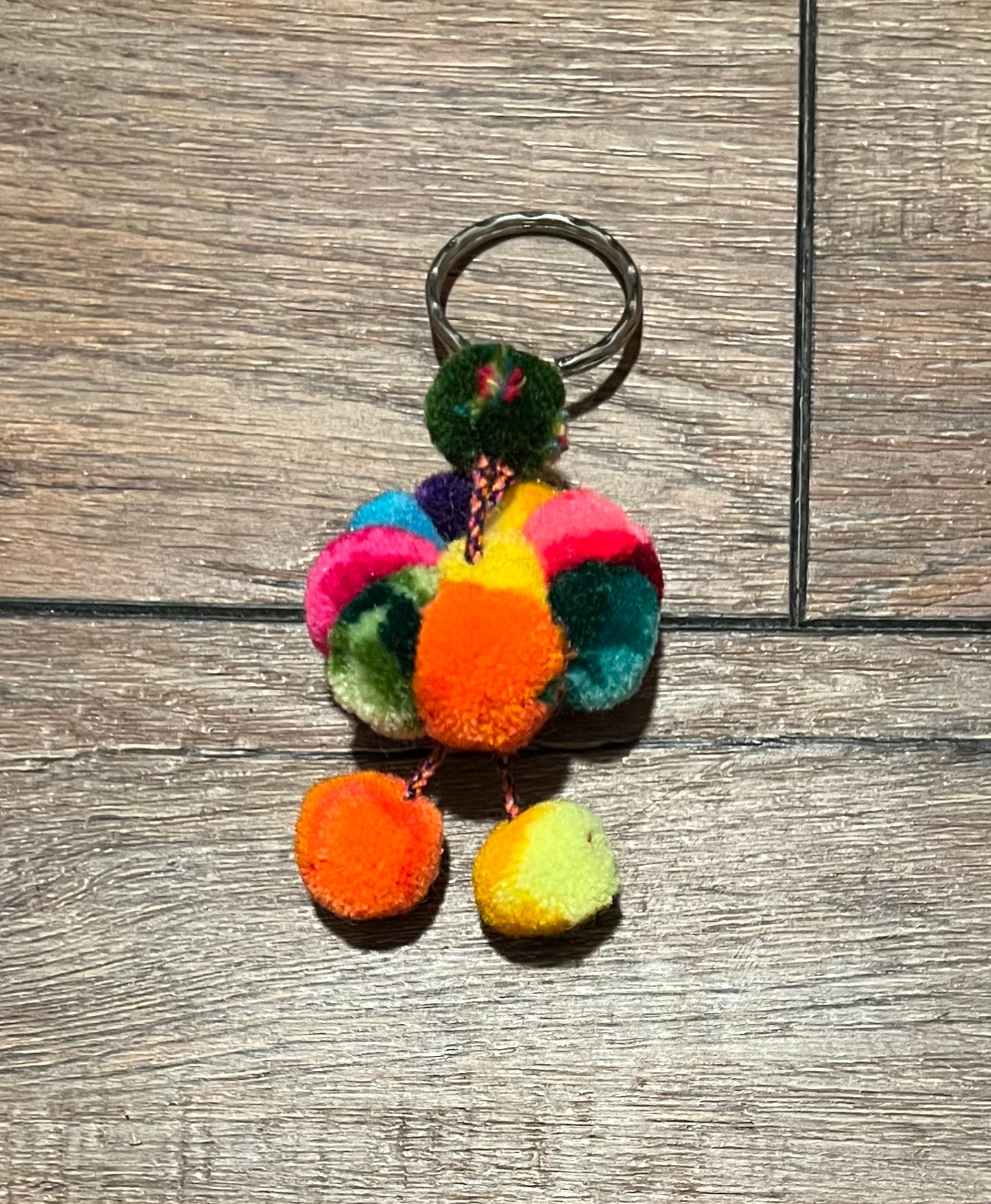 Peruvian Pom Pom keychain