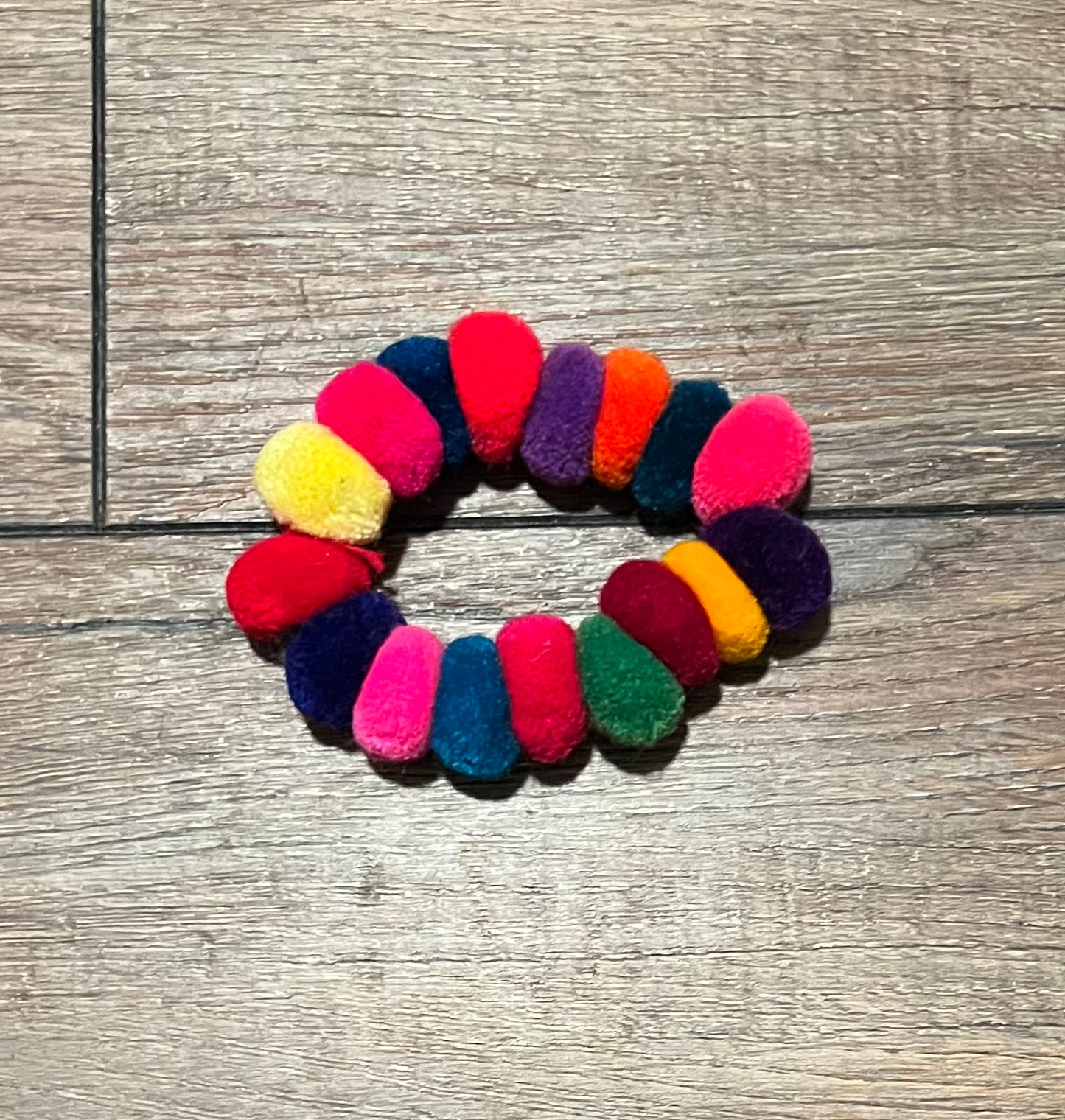 Pom-Pom Hair Tie Scrunchies