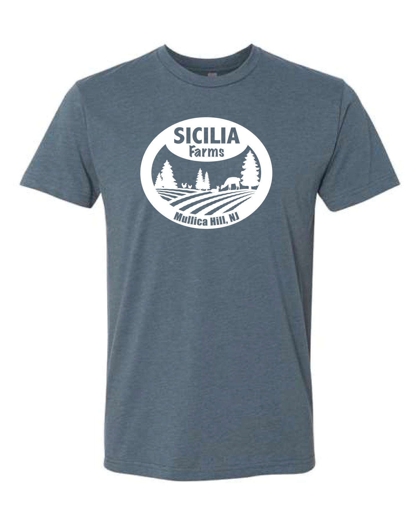 Sicilia Farms White Logo - Premium CVC T-Shirt