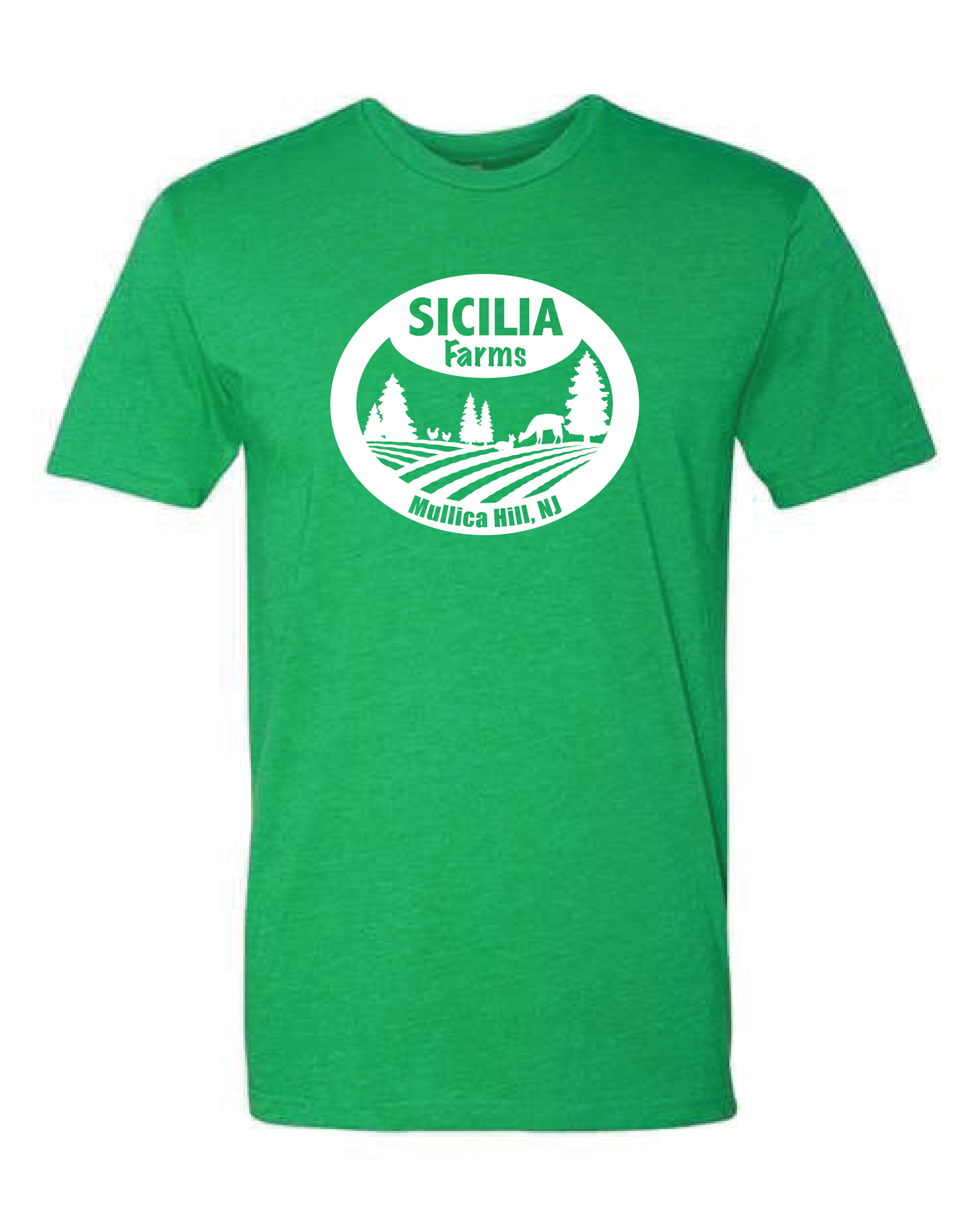 Sicilia Farms White Logo - Premium CVC T-Shirt