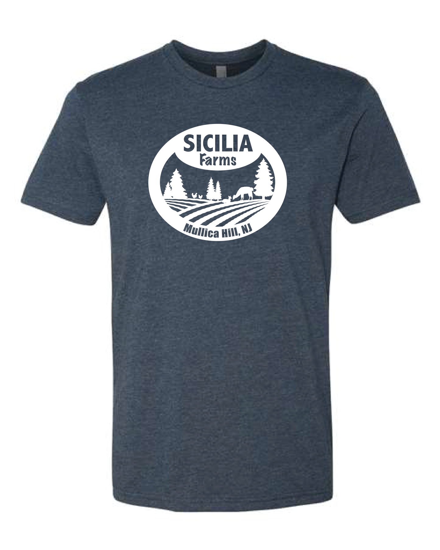 Sicilia Farms White Logo - Premium CVC T-Shirt