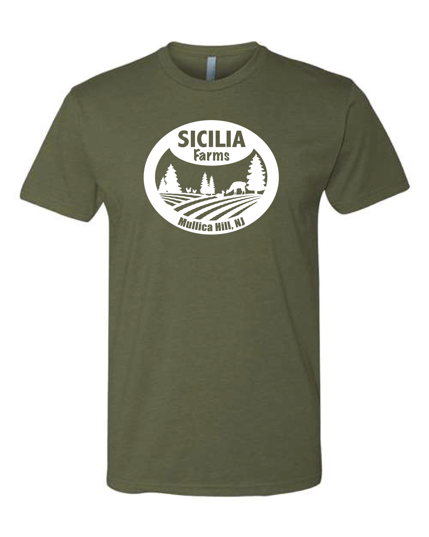 Sicilia Farms White Logo - Premium CVC T-Shirt