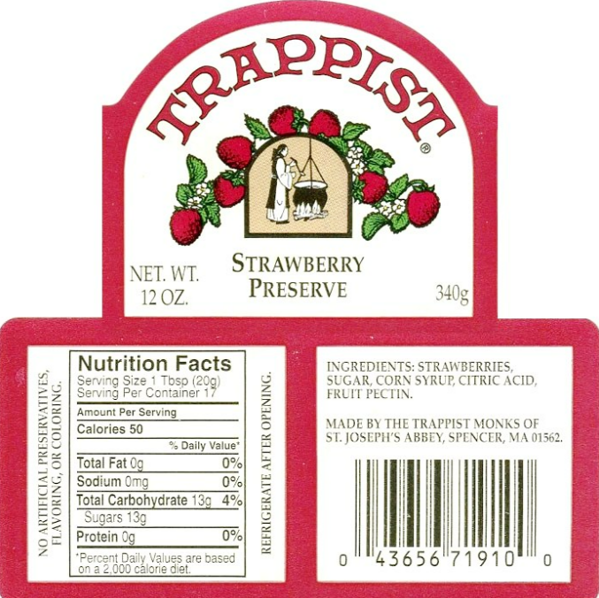 Trappist Strawberry Preserve